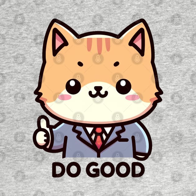 DO GOOD Cat Office Worker by Plushism